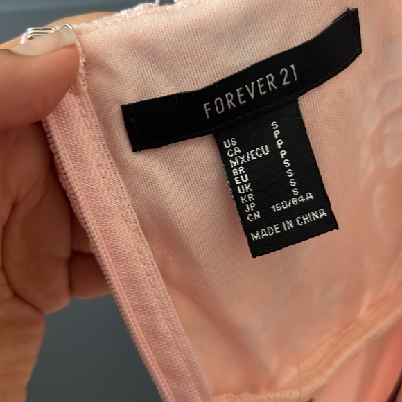 Coquette light pink long dress size S - Picture 7 of 8